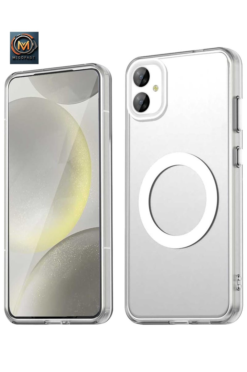 MIGOFAST Samsung Galaxy A05 MagSafe Hybrid Clear Case Compatible with Samsung Galaxy A05  Compatible with MagSafe, PC with TPU Hybrid Technology for Galaxy A05 - Image 1