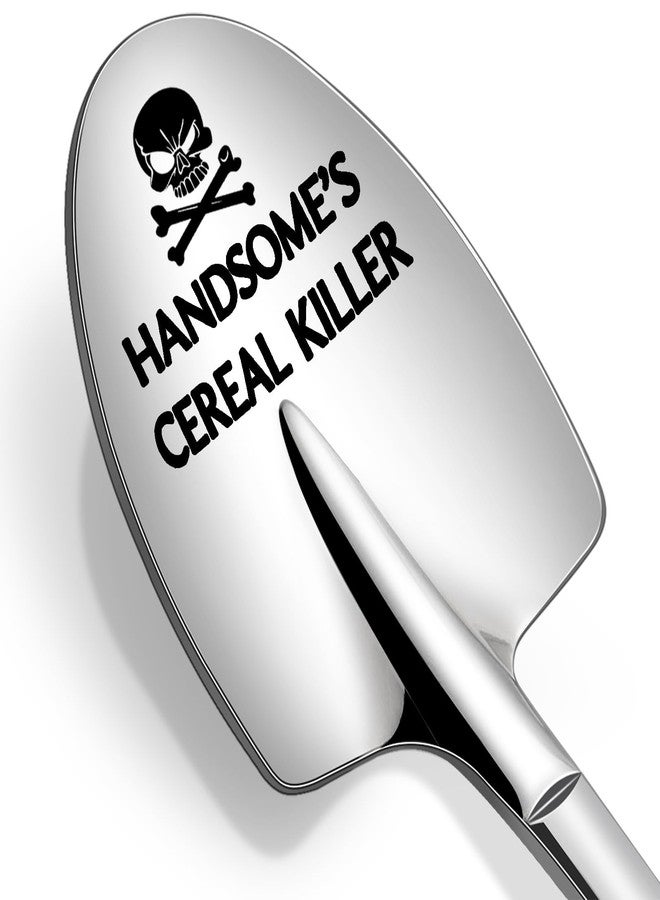 Lovingly Yours Handsome's Cereal Killer Spoon Funny Gifts for Men Him Husband Boyfriend for Valentines Day, Anniversary, Fathers Day, Birthday, Christmas - Unique Cool Mens Valentines Gifts for Him - Image 1
