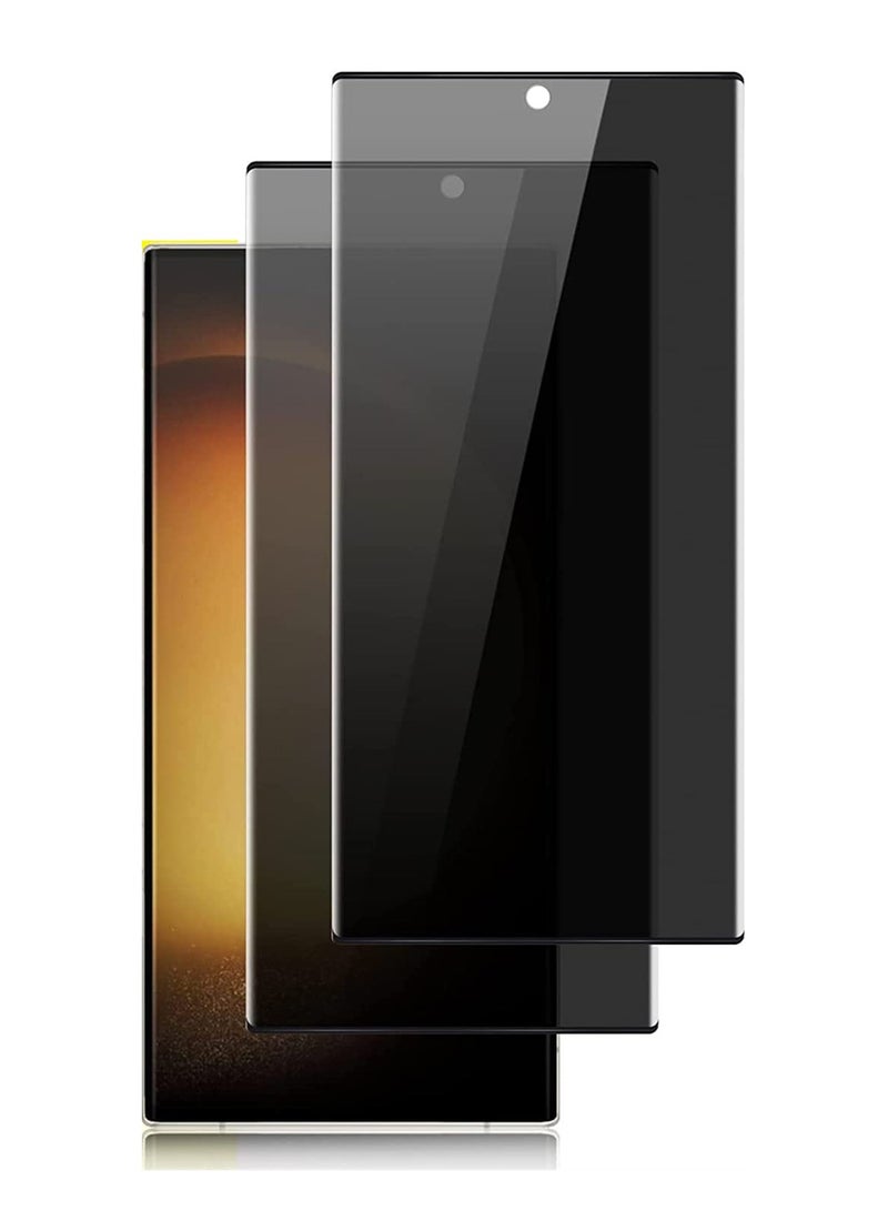 حماية شاشة خصوصية 2 عبوة لجهاز HUA WEII P60 Pro زجاج مقسى 3D بصلابة 9H تغطية كاملة مضادة للخدش - Image 1