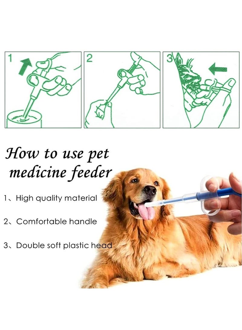 (3Pcs) Pet Medicine Feeder Reusable Cat Dog Pill Shooter Durable Pet Pill Feeding Dispenser for Solid Capsule Particles - Image 5