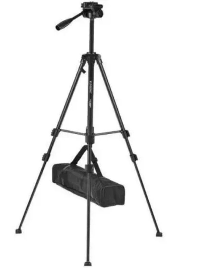Yufeng Yunfeng 3388 DSLR Camera Tripod with Mobile Clip Holder, 2-Section Lever-Lock Legs for Easy Height adjustments for Camera and Smartphones. - Image 2