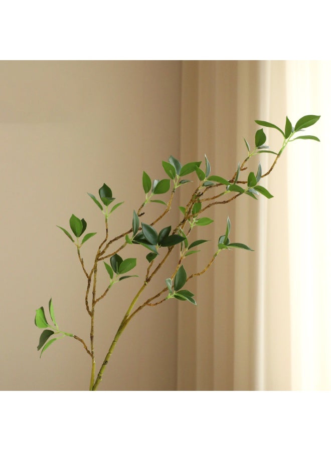 هومستر 4 فروع PCS الاصطناعية مع ورقة, 28.7 بوصة جذوع الخضراء الاصطناعية,فروع بانيان الزائفة لملء الزهرية,عصا الزخرفية الاصطناعية المجففة قابلة للثني للمحل حديقة مكتب الديكور المنزلي - Image 2