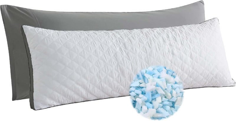 WhatsBedding وسادة الجسم من واتس بدينغ - 20x54 بوصة - Image 1