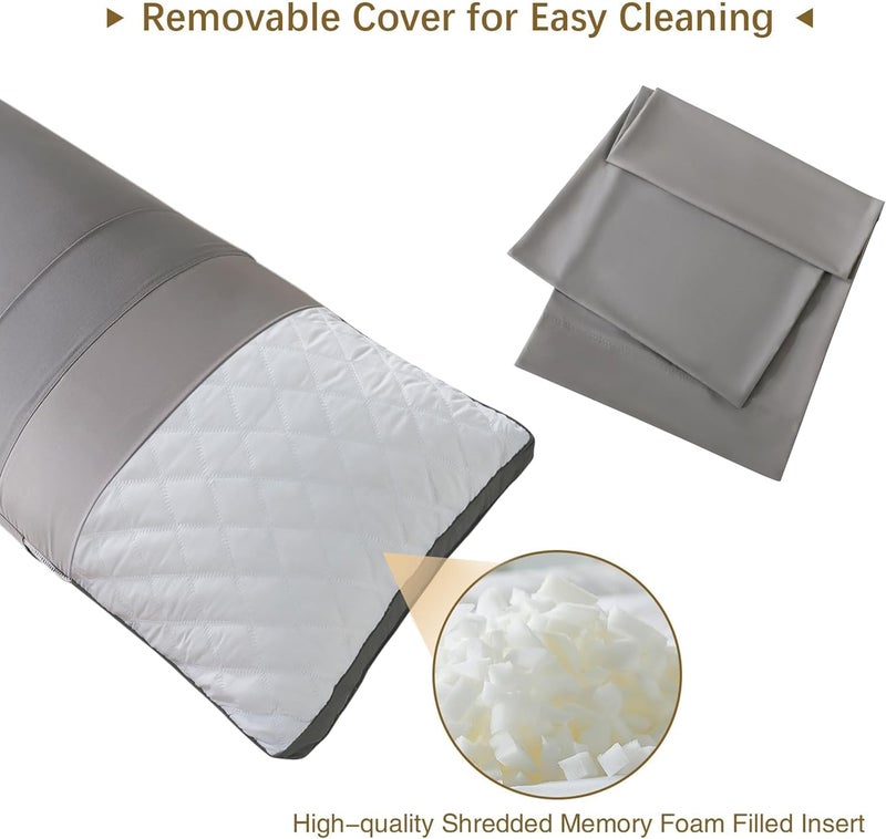 WhatsBedding وسادة الجسم من واتس بدينغ - 20x54 بوصة - Image 2