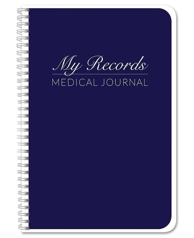 BookFactory Personal Medical History Journal/Treatment Tracking Log Book - Wire-O, 100 Pages 6" x 9" (JOU-100-69CW-PP-(Medical)) - Image 1