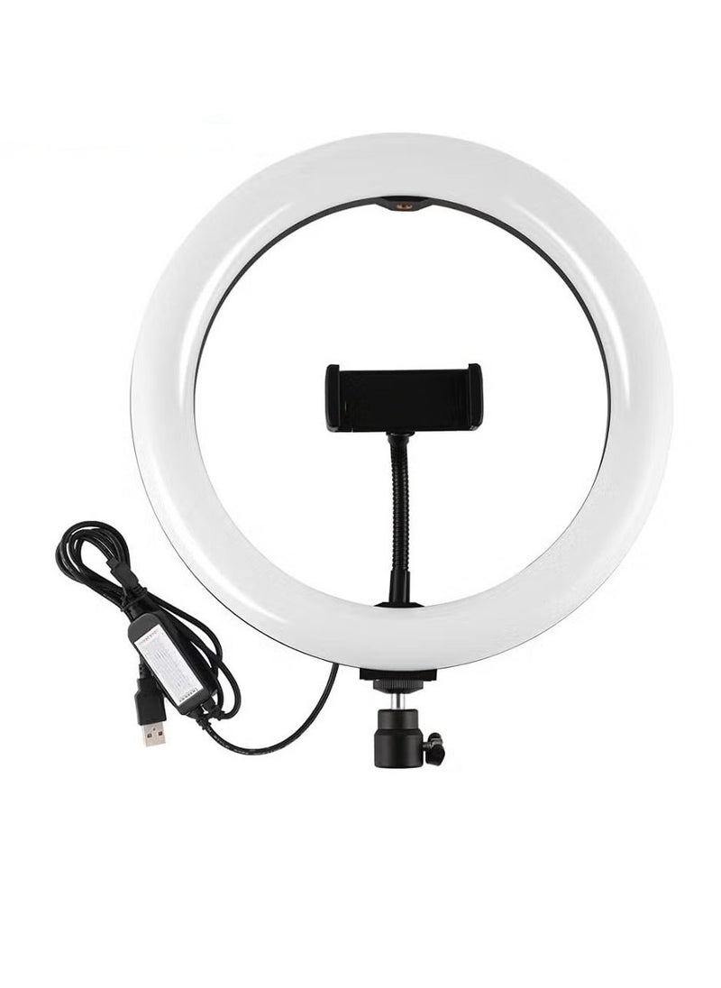 Generic - RGB LED Ring Light with Tripod Stand - Model MJ33 - Soft Dimmable Light with 360° Rotation - Image 1