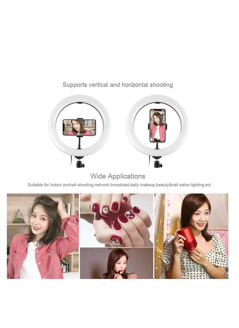 Generic - RGB LED Ring Light with Tripod Stand - Model MJ33 - Soft Dimmable Light with 360° Rotation - Image 1