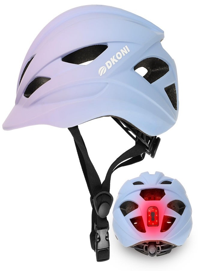 DKONI Bike Helmet Adult Urban:Bicycle Helmet for Men Women (Pink/blue, Medium) - Image 1