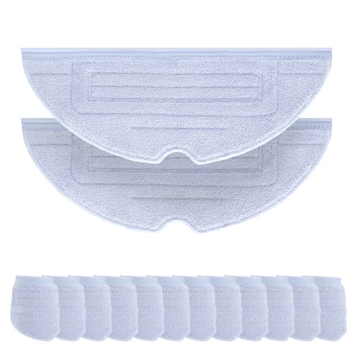 AnDongo 12 Pcs Mop Cloth Pad for Roborock S7 S7 S7 MaxV S7 MaxV Plus S7 MaxV Ultra S7 Pro Ultra S8 S8 Robot Vacuum Microfiber VibraRise Mopping Pad Replacement Accessory Blue Gray - Image 1