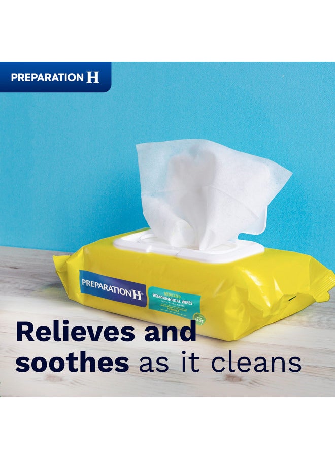 Preparation H Preparation H Hemorrhoid Flushable Wipes with Witch Hazel for Skin Irritation Relief - 48 Count (Pack of 4)  - Image 2
