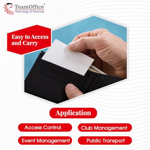 Team Office Thin ISO Contactless Proximity RFID Cards Pack of 200 | 125kHz | 0.8mm | Printable PVC ID Cards for Biometric Attendance & Access Control | EM4100 Compatible - Image 5
