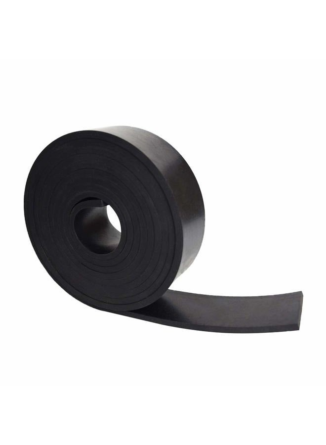 DOBTIM Neoprene Rubber Strips 1/4 (.250)" Thick X 2" Wide X 10' Long, Solid Rubber Rolls Use for Gaskets DIY Material, Supports, Leveling, Sealing, Bumpers, Protection, Abrasion, Flooring, Black - Image 1