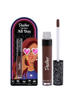 DAZLLER Dazller All Day Lipcolour|Moisturizing Kokum Butter|Non-Transfer & Smudge-proof|8hr stay|Liquid Lipstick for Women|DLC035 Sombra|6g  - Image 1