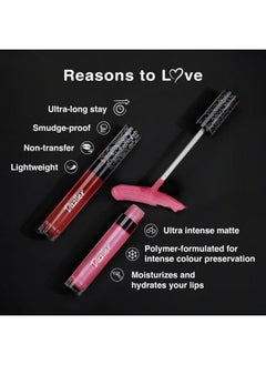 DAZLLER Dazller All Day Lipcolour|Moisturizing Kokum Butter|Non-Transfer & Smudge-proof|8hr stay|Liquid Lipstick for Women|DLC035 Sombra|6g  - Image 3
