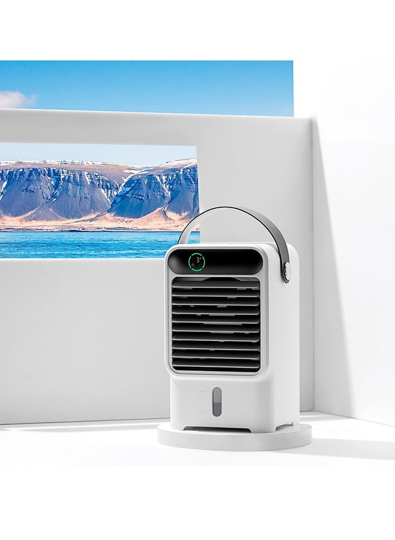 Portable Air Conditioners Personal Air Cooler, Cool down quickly,Air Cooler with Touch Screen,3 in 1 Evaporative Air Cooler with 3 Wind Speeds, Large Water Tank, LED Night Lights, 8H Timer (G)  - Image 1