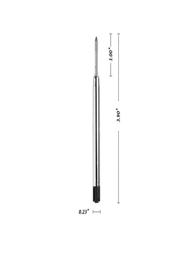 SMOOTHERPRO Ballpoint Pen Refills, 14 Pack for Bolt Action Pen, Compatible with Parker, 0.5mm Fine Point, Black and Blue Ink(PR1408) - Image 2