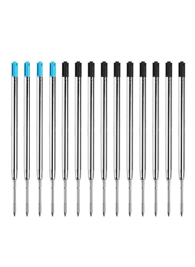 SMOOTHERPRO Ballpoint Pen Refills, 14 Pack for Bolt Action Pen, Compatible with Parker, 0.5mm Fine Point, Black and Blue Ink(PR1408) - Image 1