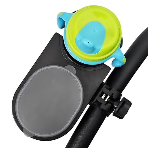 liuliuby Universal Stroller Snack Tray Attachment | Stroller Cup Holder Attachment Universal Snack Tray for Stroller Tray Attachment | Clip On Baby Stroller Accessories for Joggers, Umbrella & Wagons - Image 1