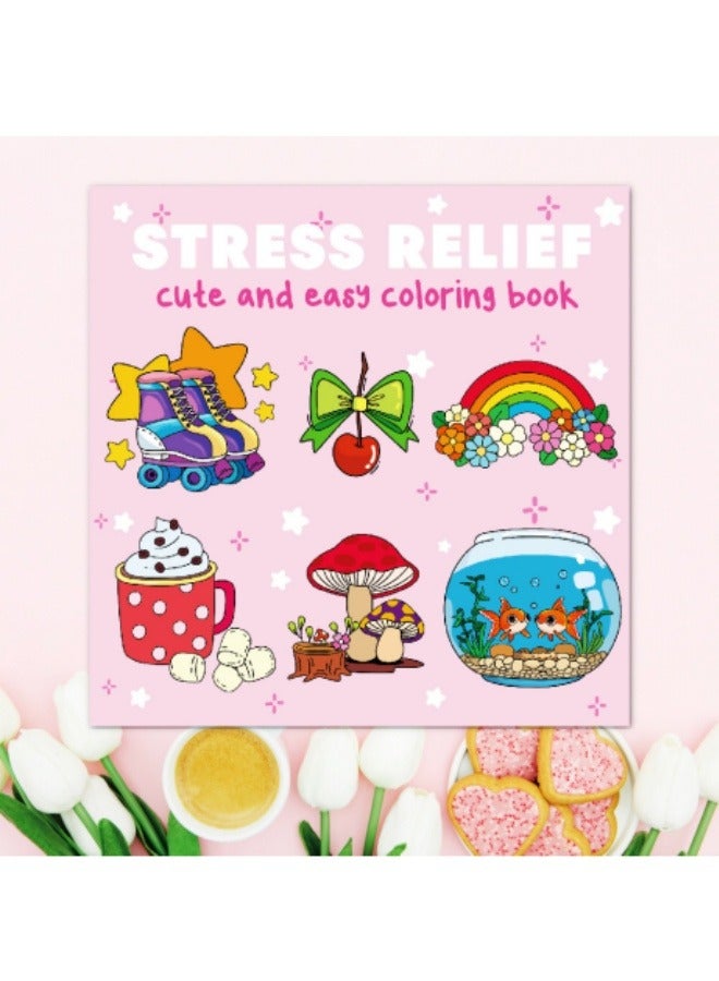 STRESS RELIEF Coloring Book Adult And Teen Drawings - Image 1