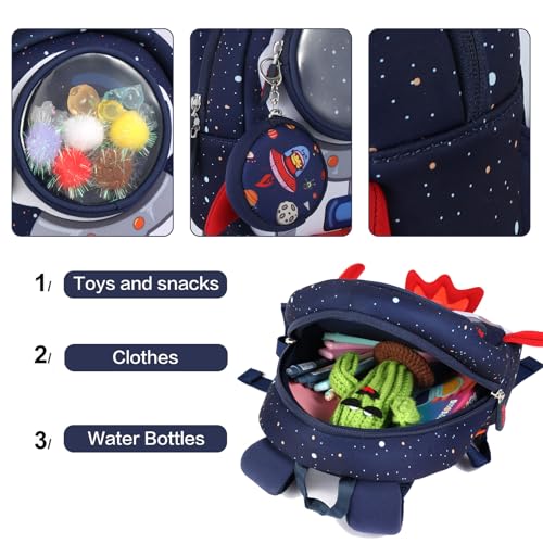 yisibo Toddler Backpack for Boys& Girls - Toddler Leash Included- Secure and Stylish for Active Toddlers- Perfect for Little Explorers - Preschool Travel School (1-3 Years) - Image 5