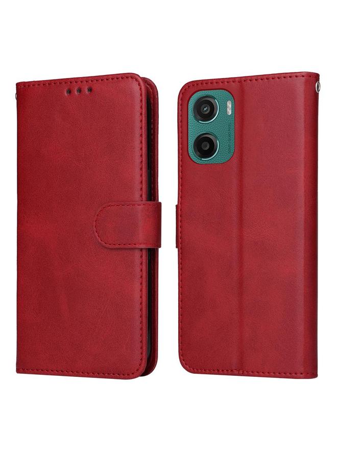 erorex Case For Motorola Moto G05 / E15 Classic Calf Texture Flip Leather Phone Case - Image 1