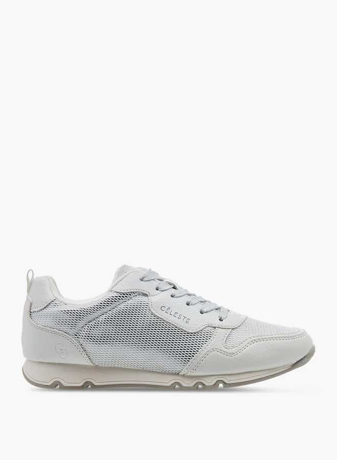 Celeste Women's Logo Detail Sneakers with Lace-Up Closure