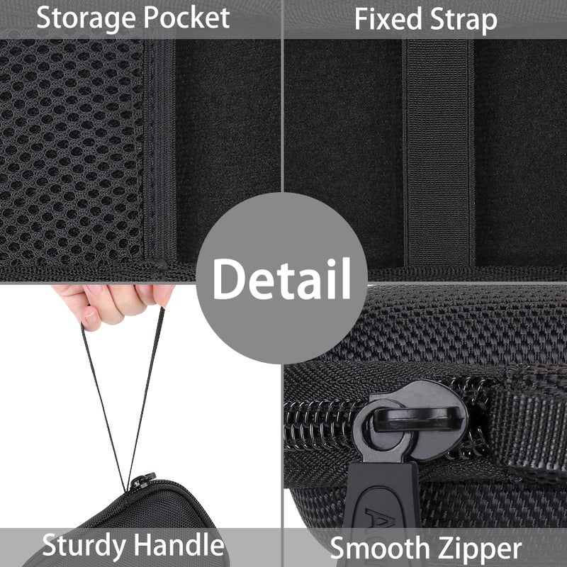 Aenllosi Hard Travel Case Compatible with Western Digital My Passport External Hard Drive 500 GB/1/2/4 TB,Portable Bag for WD Solid State Drives& USB Cable(Case Only,Black) - Image 2