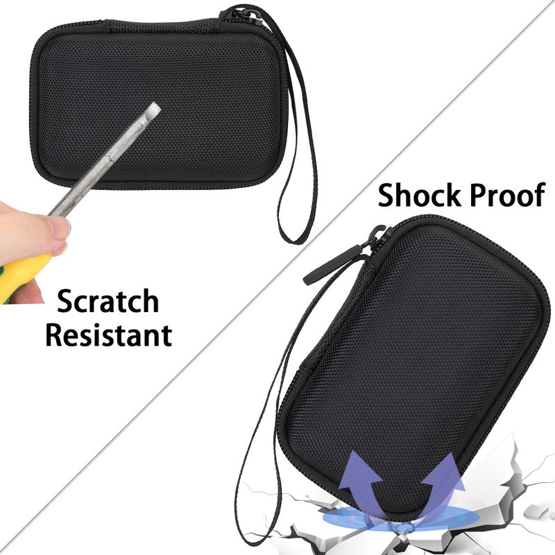 Aenllosi Hard Travel Case Compatible with Western Digital My Passport External Hard Drive 500 GB/1/2/4 TB,Portable Bag for WD Solid State Drives& USB Cable(Case Only,Black) - Image 3