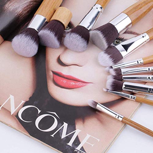 KYLIE Synthetic Bristle Makeup Brushes - Brown , Pack of 11 , KYLIE - Image 4