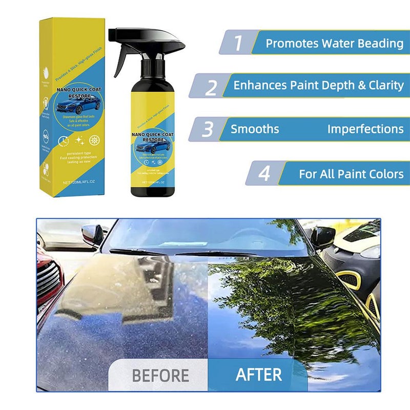 Car coating care, car interior care liquid, polishing and stain removal, nano fast coating spray - Image 5
