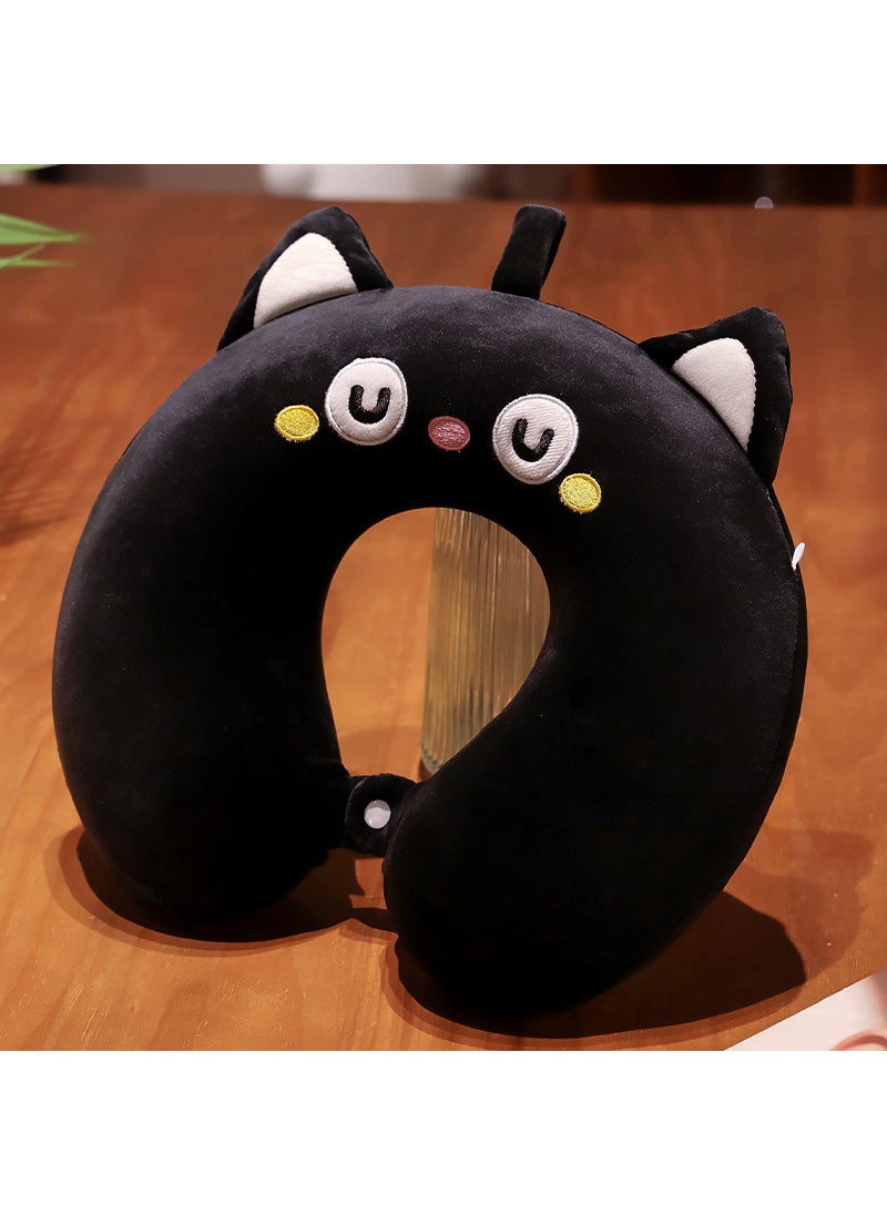 Generic - Cute Cartoon Memory Foam U-shaped Neck PillowQ Black Cat Q Black Cat - Image 1