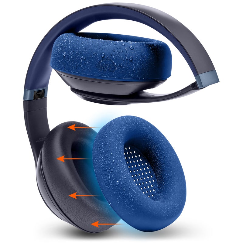 WC SweatZ Studio Pro Patented Protective Silicone Earpad Covers for Beats Studio Pro Made by Wicked Cushions Sweatproof Easily Washable Navy - Image 2