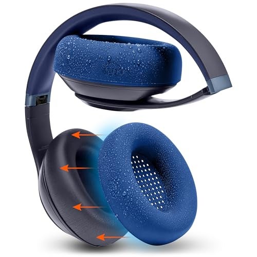 WC SweatZ Studio Pro Patented Protective Silicone Earpad Covers for Beats Studio Pro Made by Wicked Cushions Sweatproof Easily Washable Navy - Image 1