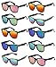Fsmiling Neon Sunglasses Bulk Adult Party Sunglasses 80s Shades Pack for Men Women UV400 Protection10Pack - Image 3