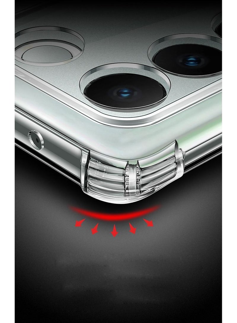 Vivo V27 / Vivo V27 Pro جراب شفاف ناعم من البولي يوريثان الشفاف جراب واقٍ خلفي ماص للصدمات معزز الزاوية لهاتف Vivo V27 / Vivo V27 Pro - Image 2