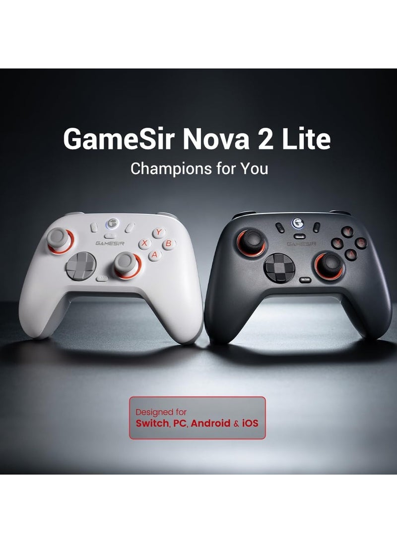 General Classic Gamepad GameSir Nova 2 Lite Wireless PC Controller with Hall Effect Joysticks & Triggers, 2.4G & Wired 1000Hz Polling Rate, Remappable Buttons-Compatible with PC/Switch/Steam/Android/ iOS  - Image 2