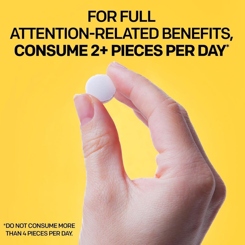 Natural Stacks لقيمات التركيز من NATURAL STACKS للإنتاجية والإدراك مكمل باراكساثين المختبر سريرياً سريع المفعول تحفيز نظيف مكمل خالي من الكافيين للتعلم 30 حبة بطيخ بالنعناع - Image 4