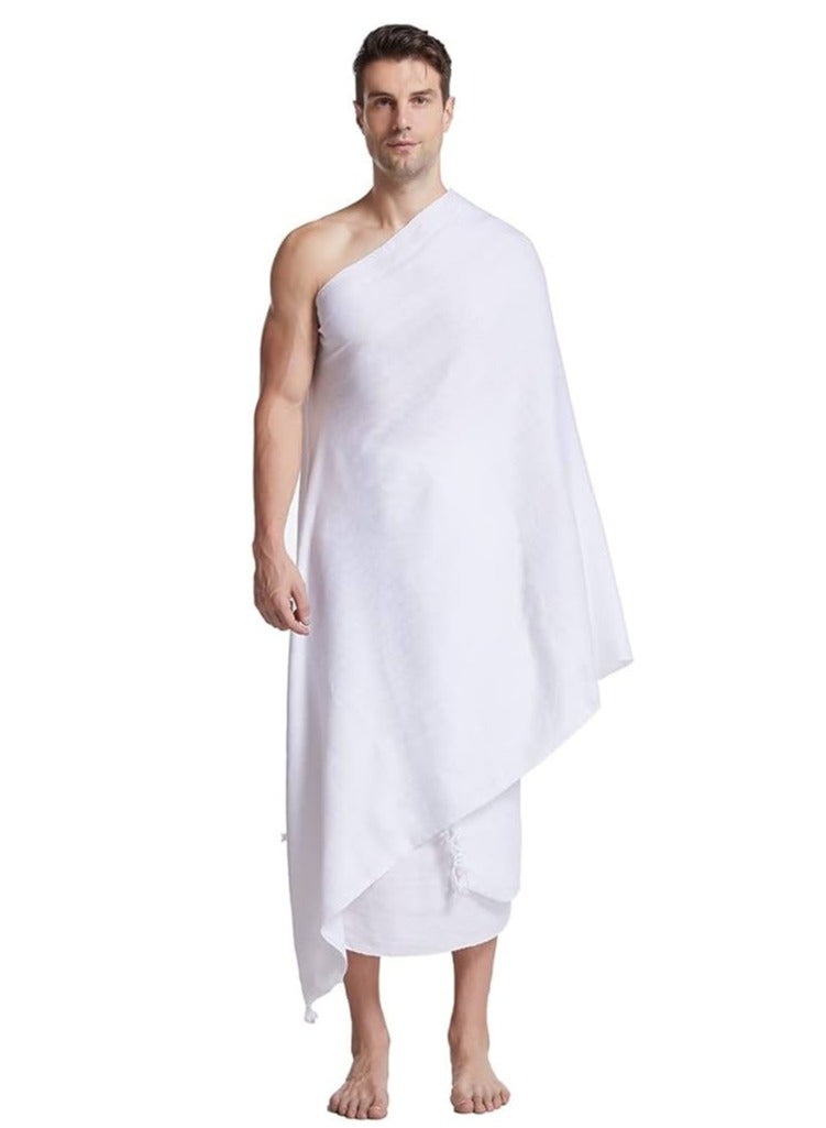 Hajj and Umrah Ihram made from 100% luxurious Egyptian natural cotton fabric - Image 2