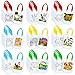 Kacctyen 45 Pcs Farm Animals Color Your Own Goodie Bags Craft Bulk Reusable Coloring Art Party Favor Paint Graffiti Bags for Farm Theme Barnyard Birthday 9 Styles - Image 2