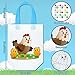 Kacctyen 45 Pcs Farm Animals Color Your Own Goodie Bags Craft Bulk Reusable Coloring Art Party Favor Paint Graffiti Bags for Farm Theme Barnyard Birthday 9 Styles - Image 4