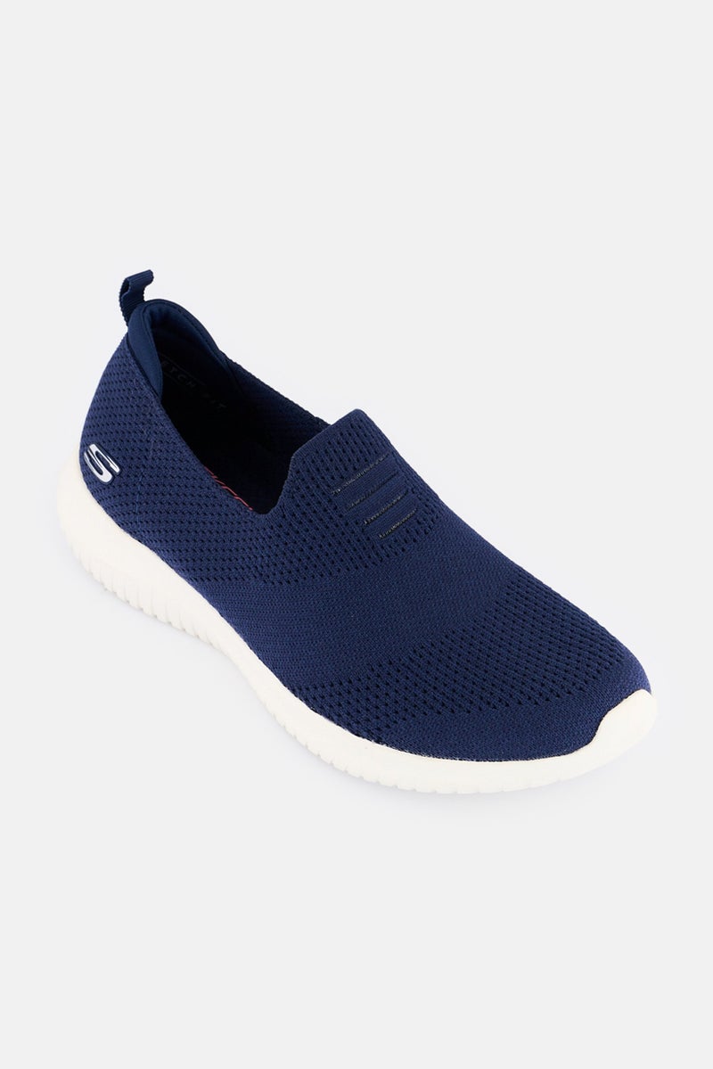 SKECHERS Women Ultra Flex Slip On Outdoor Shoes, Navy  - Image 1