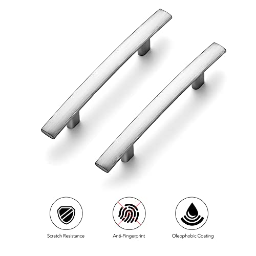 Ravinte 30 Pack Cabinet Handles Brushed Nickel Cabinet Pulls Kitchen Cabinet Handles,Curved Drawer Pulls in 5-3/16 Inch Length with 3 Inch Hole Center Arch Kitchen Cabinet Hardware - Image 4