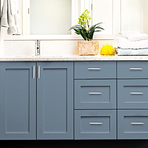 Ravinte 30 Pack Cabinet Handles Brushed Nickel Cabinet Pulls Kitchen Cabinet Handles,Curved Drawer Pulls in 5-3/16 Inch Length with 3 Inch Hole Center Arch Kitchen Cabinet Hardware - Image 5