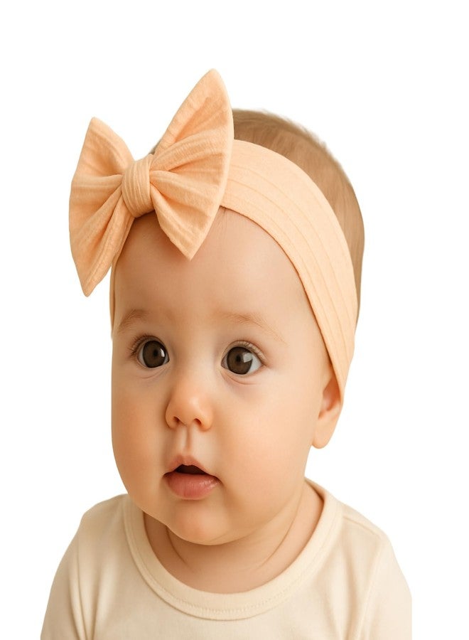BellaStella 3 Pcs Comfortable & Stretchable Hairbands with Beautiful Bow and Flower Designs - Ideal for Infants & Toddlers Hair Accessories for Kids (Multicolor-3, Large) - Image 5