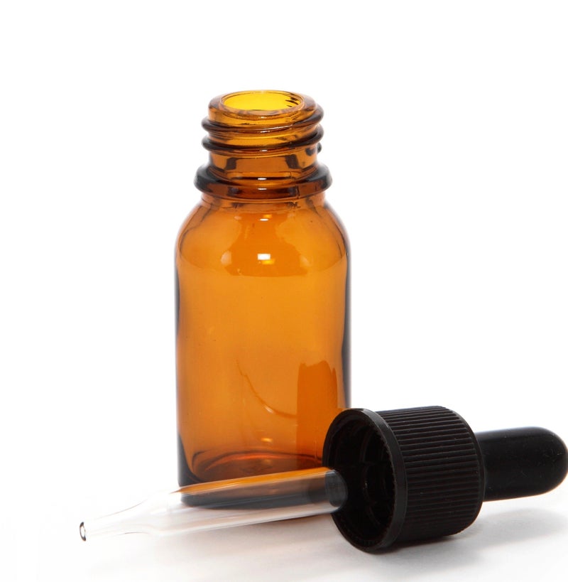 Vivaplex, 24, Amber, 10 Ml (1/3 Oz) Glass Bottles, With Glass Eye Droppers - Image 4