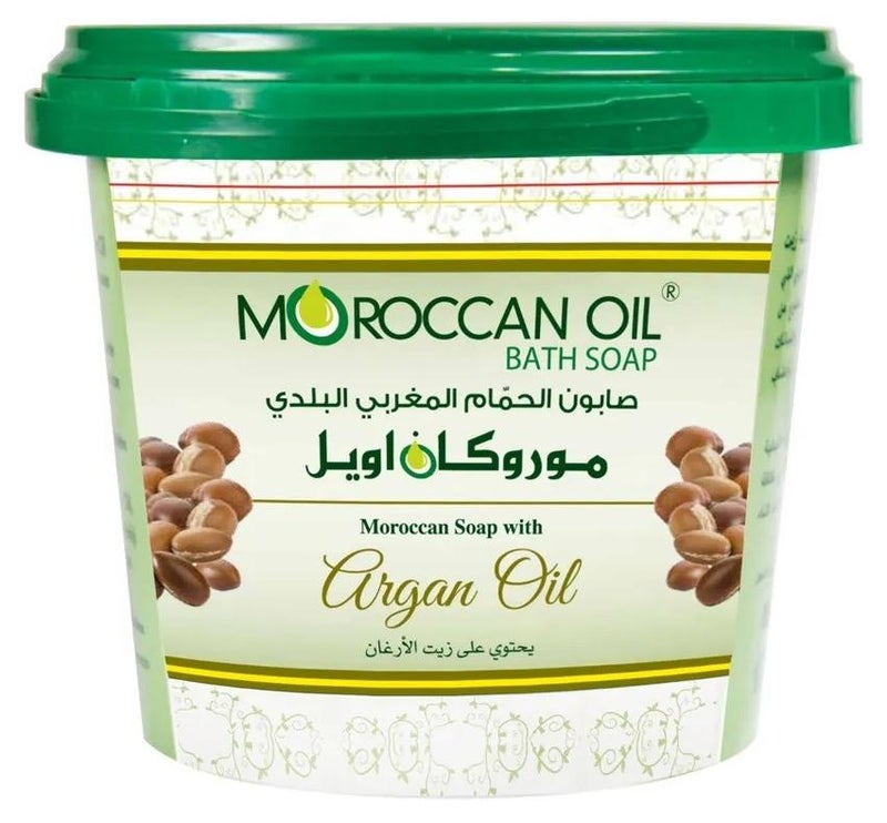 الزيت المغربي - صابون حمام بزيت الزيتون الطبيعي وزيت الأرغان، 850 مل - يغذي بعمق لبشرة ناعمة ومشرقة - العناية المغربية التقليدية بالبشرة