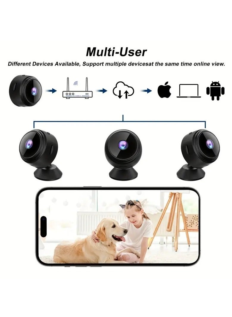 Generic Multi-Function Remote Camera HD WiFi Camera Wireless WiFi Indoor Remote HD Camera Real-Time Mobile Phone Photography, Mobile Phone Video Recording, Easy and Convenient Use, Go Out with Confidence, Watching Elderly, Children and  - Image 4