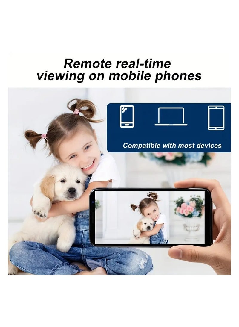 Generic Multi-Function Remote Camera HD WiFi Camera Wireless WiFi Indoor Remote HD Camera Real-Time Mobile Phone Photography, Mobile Phone Video Recording, Easy and Convenient Use, Go Out with Confidence, Watching Elderly, Children and  - Image 5