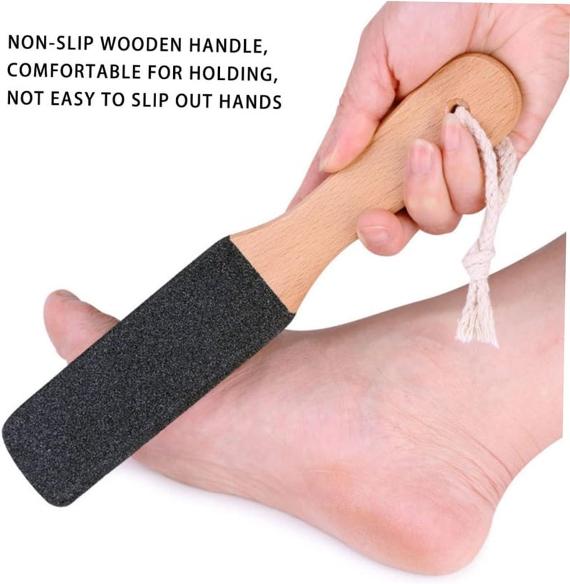 3Pcs Foot Scraper Double Side Feet File for Home Use Black Non Slip Handle for Smooth Skin Portable Foot Care Tool for Men Women - Image 3