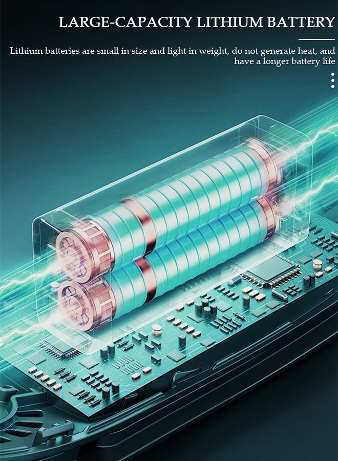 DUNISO مروحة عنق محمولة، مروحة عنق بدون شفرات، 3 سرعات قابلة للتعديل، مروحة عنق شخصية تعمل بالبطارية القابلة لإعادة الشحن عبر USB للمكتب، السفر، الرياضة، المنزل، الهواء الطلق - Image 3